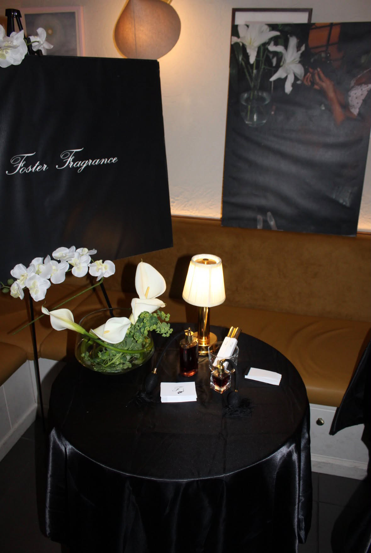 Florence Foster Fragrance event table